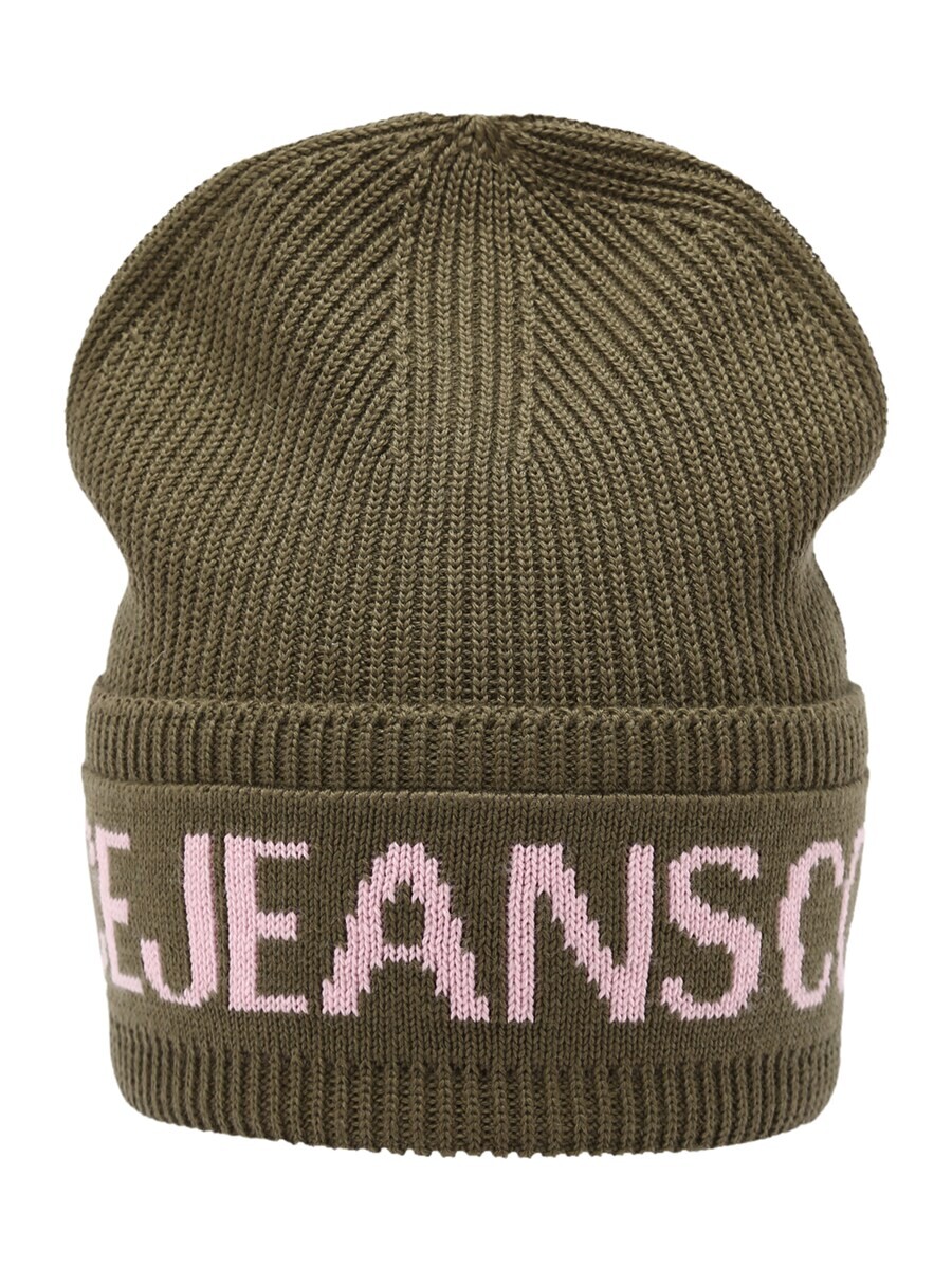 

Шапка Versace Jeans Couture Beanie, оливковый