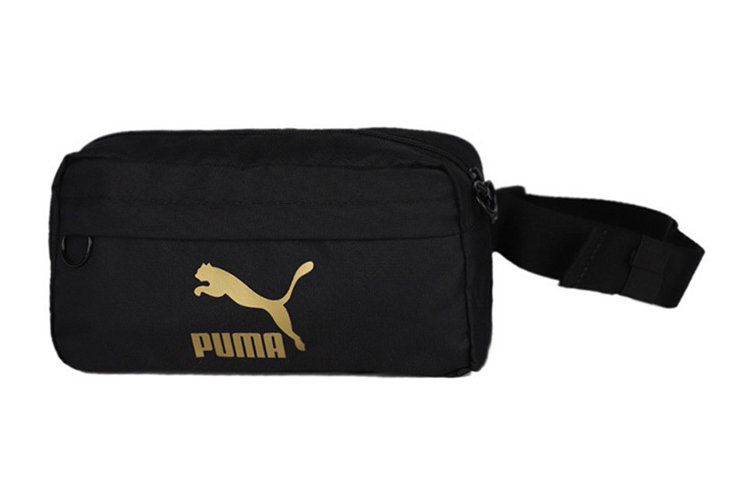 

PUMA Полиэстеровый наплечный рюкзак, кроссбоди, поясная сумка Regular Unisex Black Gold