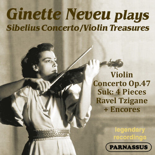 

CD диск Neveu, Ginette: Sibelius Violin Concerto; Suk 4 Pieces & Encores