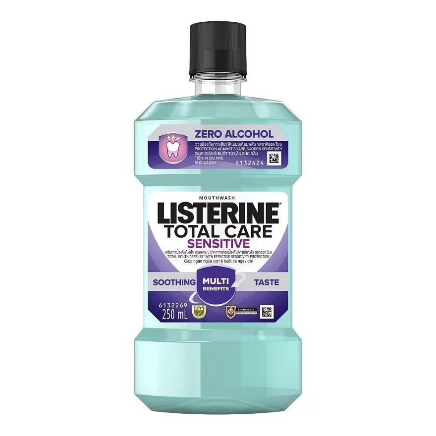 

Listerine Ополаскиватель для рта Total Care Sensitive Zero Alcohol 250 мл, Blue