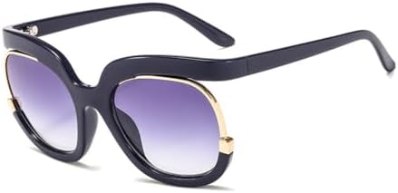 

Крупные солнцезащитные очки в полуободковой оправе для женщин, большие солнцезащитные очки для женщин, роскошные черные солнцезащитные очки UV400 LXLHWN, C6 Pink-grey Pink