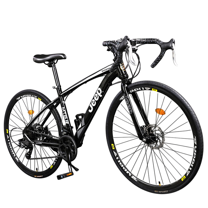 

Шоссейные велосипеды high carbon steel дисковые тормоза для поездок взрослые Jeep, белый