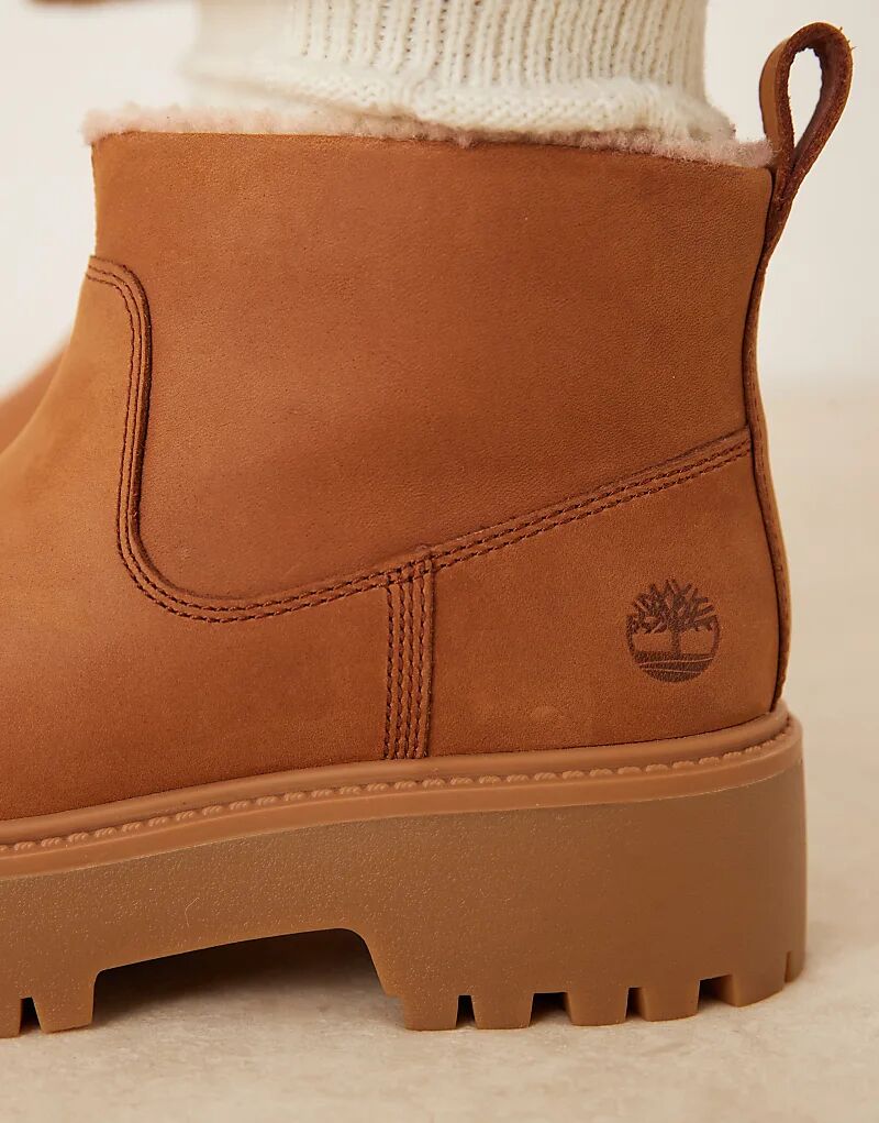 Ботинки челси Timberland Stone Street на платформе с подкладкой из искусственного меха, коричневого нубука — фото 3