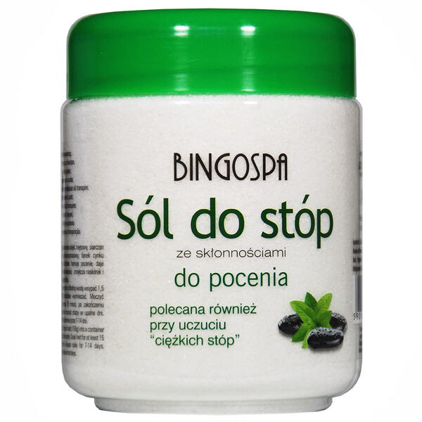 

Соль для ног, склонных к потливости, 550 г Bingospa