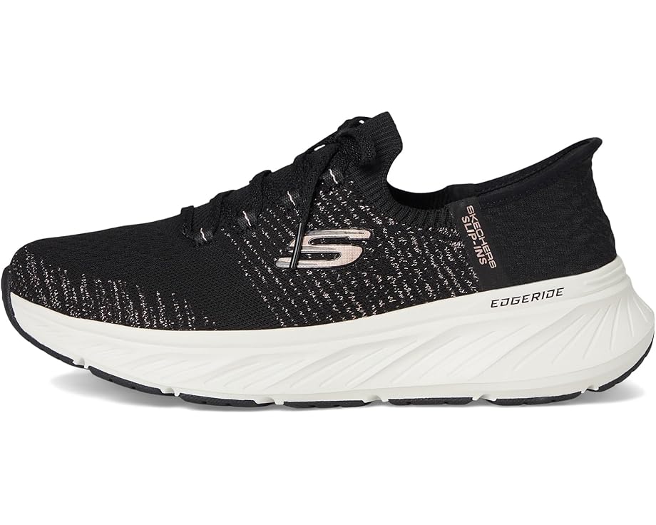 Кроссовки SKECHERS Edgeride Hands Free Slip-INS, цвет Black Rose Gold — фото 4