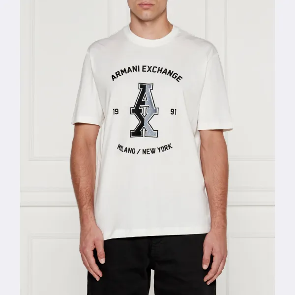 

Футболка стандартного кроя Armani Exchange, белый