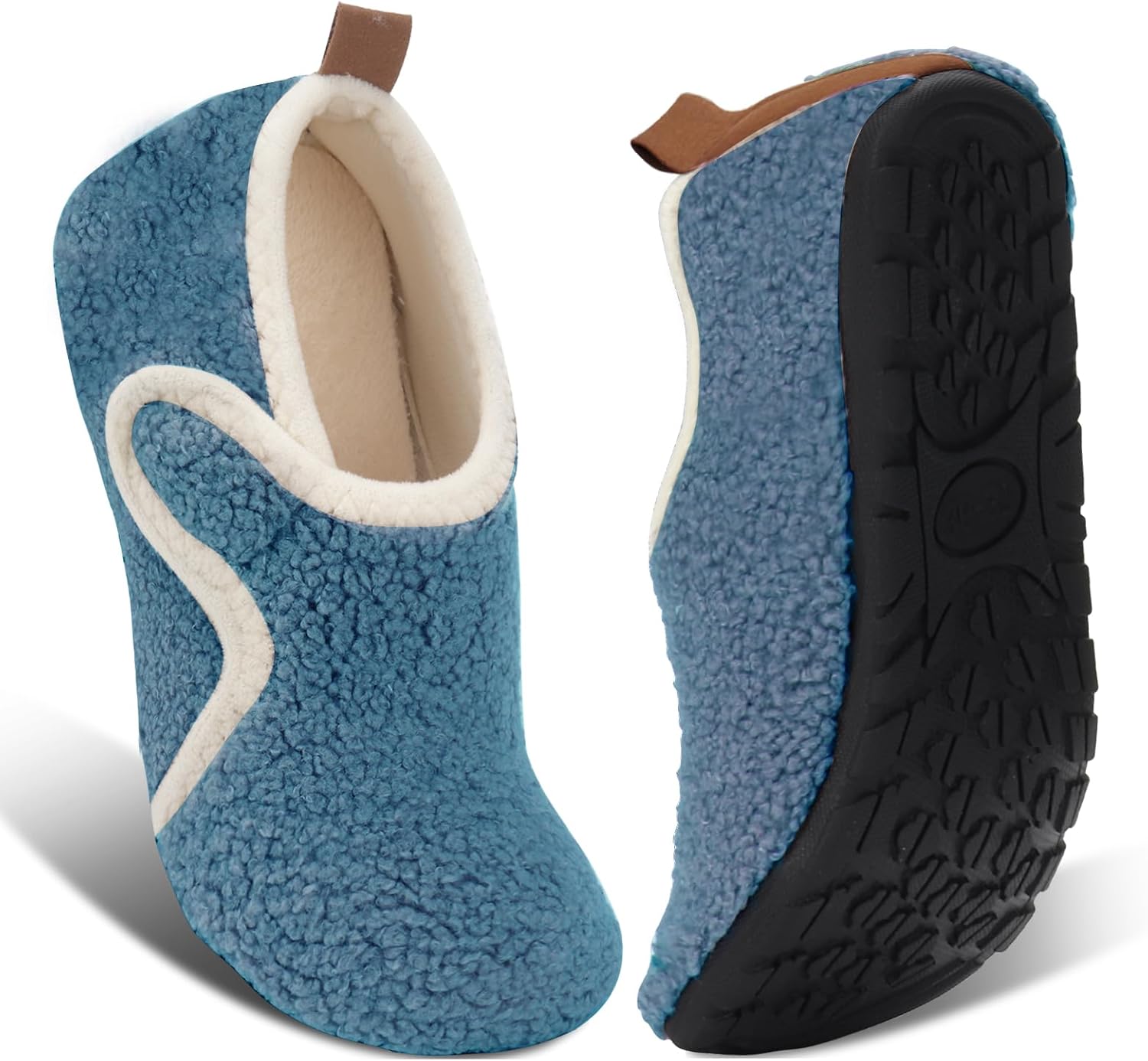 

Домашние тапочки Ibeauti для женщин и мужчин, легкие и удобные, как носки, с резиновой подошвой, для дома, спальни и путешествий, синий