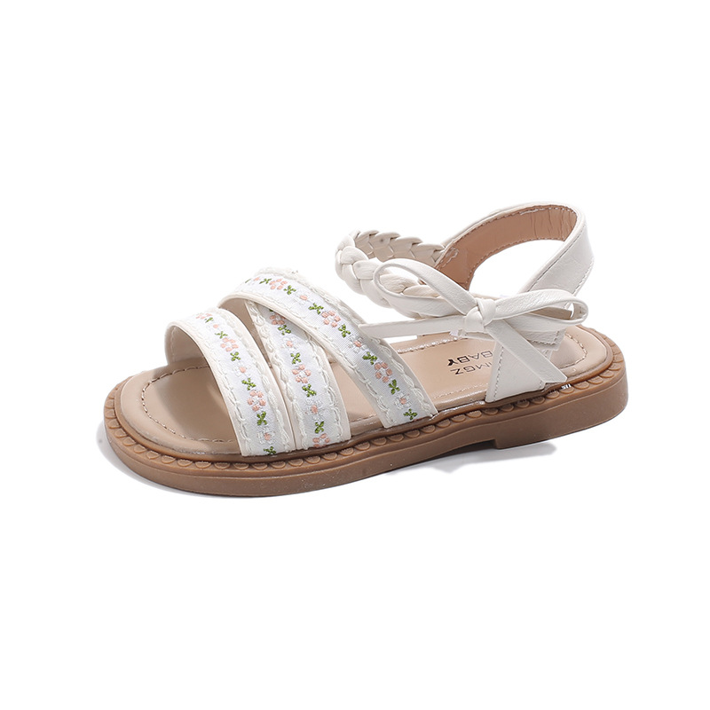 

Износостойкие низкие детские сандалии для детей от 3 до 7 лет Neon, Ecru