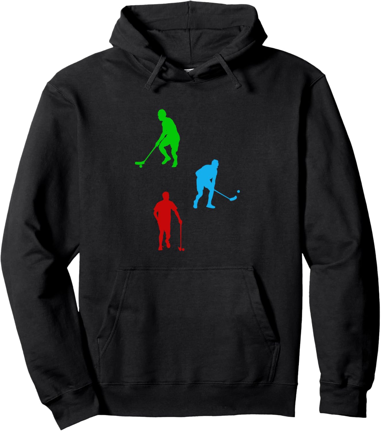 

Худи с силуэтом игрока в флорбол Unihockey Floorball Player, черный