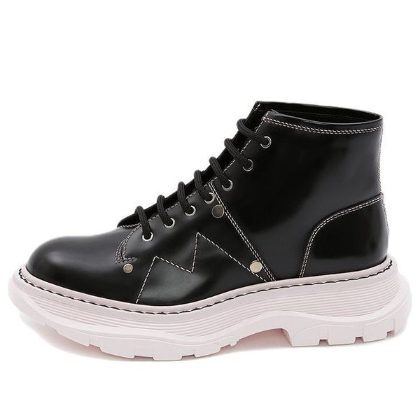 Кроссовки tread lace-up boot 'black pink' Alexander Mcqueen, черный