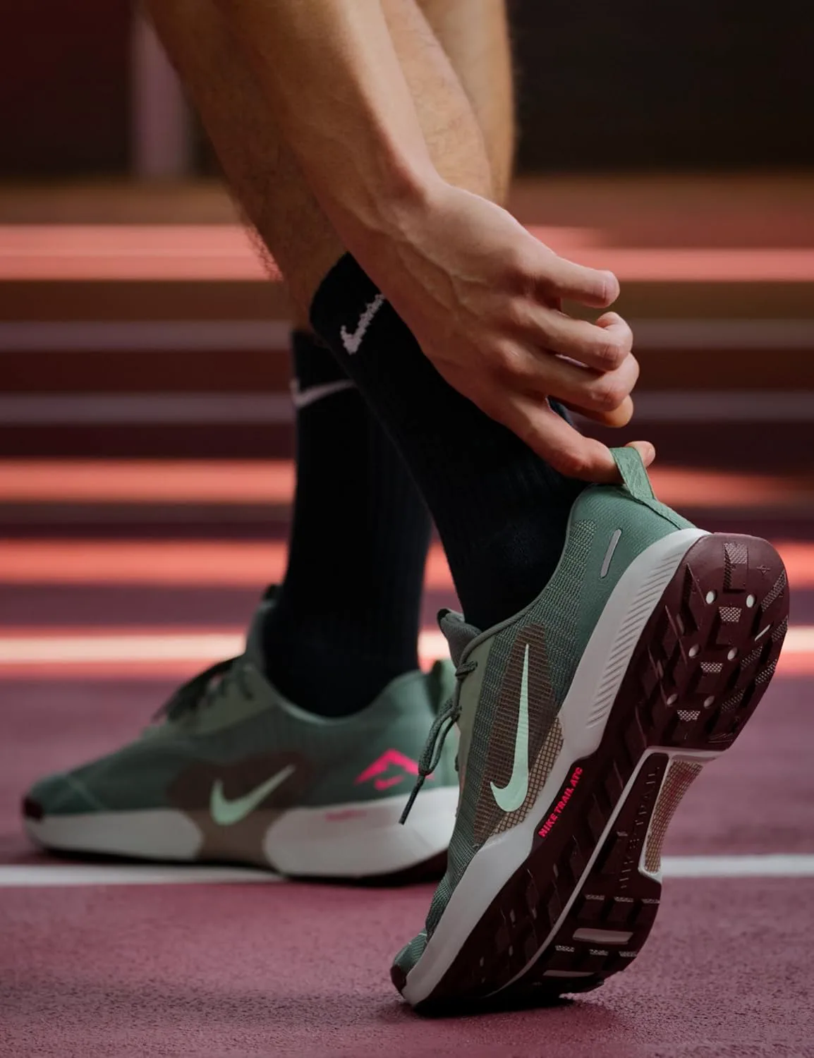 Мужские кроссовки для трейлраннинга Nike Juniper Trail 3, зеленый/мятный — фото 2