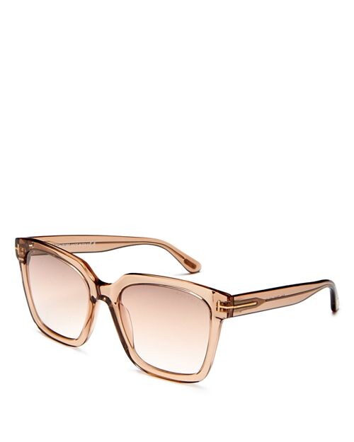 

Солнцезащитные очки Selby Square, 54 мм Tom Ford, цвет Tan/Beige