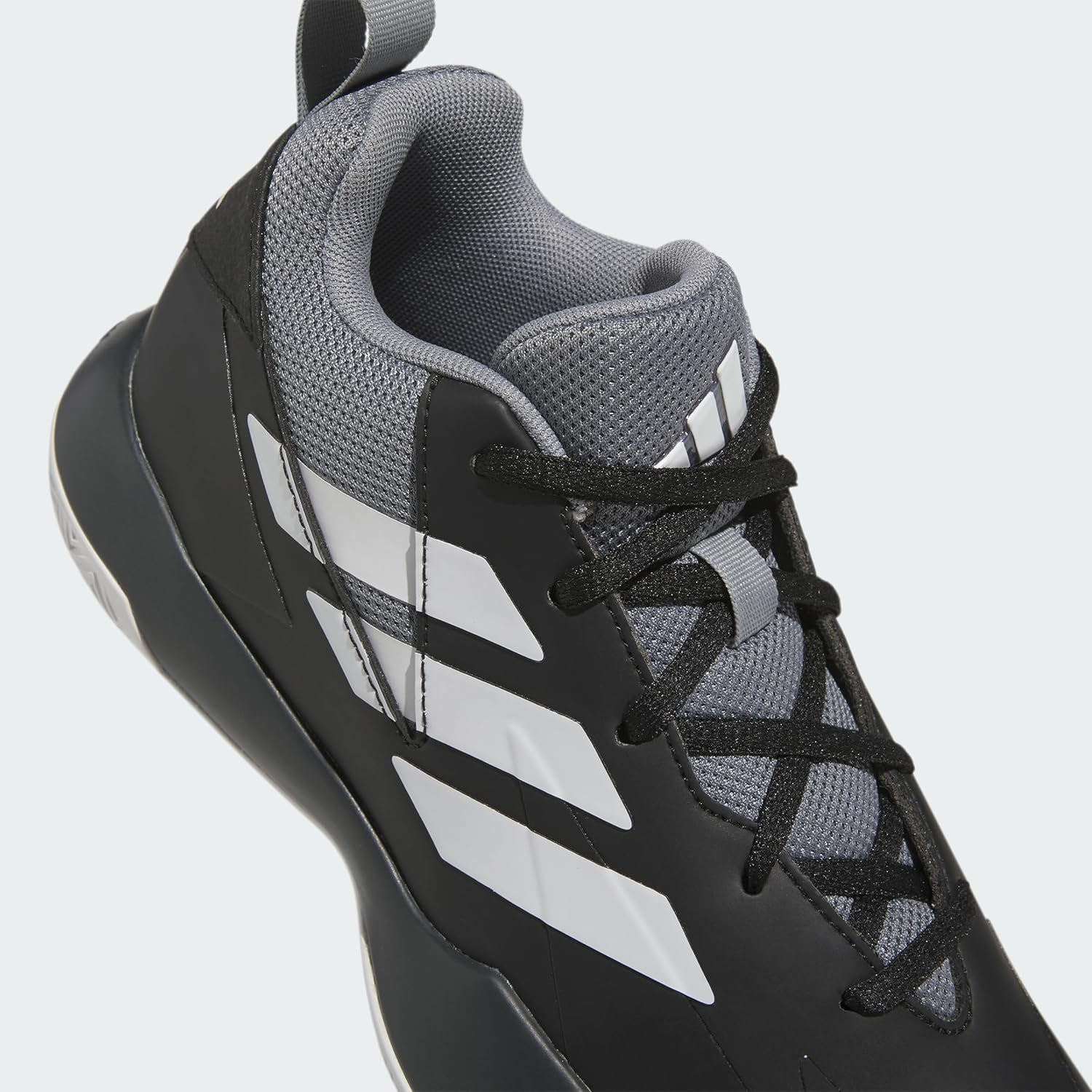 Кроссовки Adidas для детей и взрослых, белый/черный/серый — фото 4