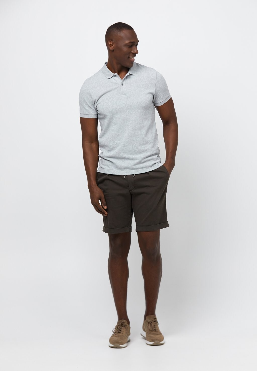 

Рубашка-поло Short Sleeve PROFUOMO, серая