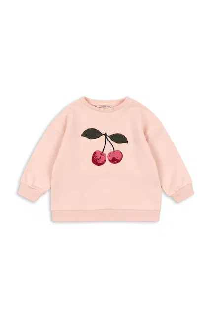 Блуза детская двусторонняя Lou Terry Sweat Shirt Konges Sløjd, розовый