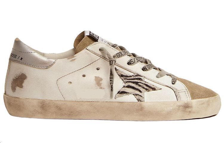 Кроссовки для скейтбординга Super-Star женские, низкие, белые Golden Goose — фото 2