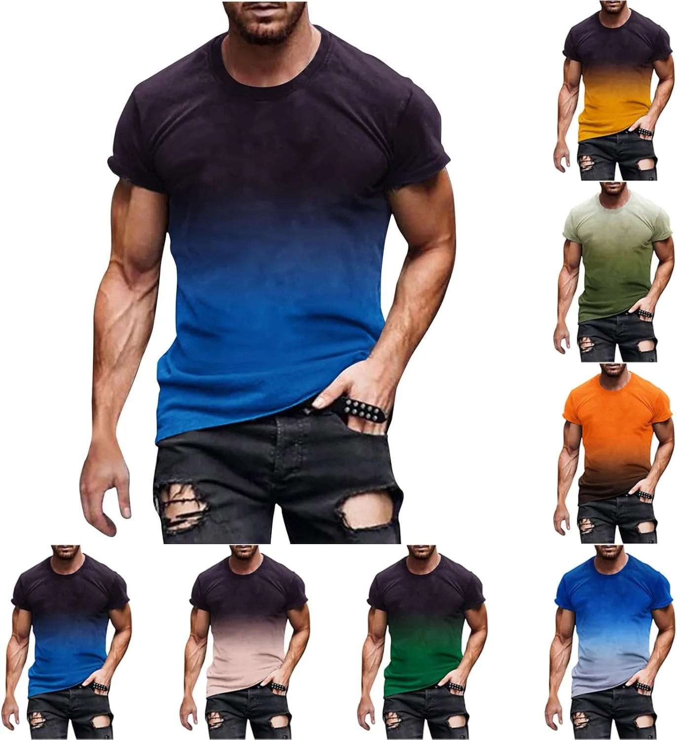 

Футболка Muscularfit с градиентным принтом