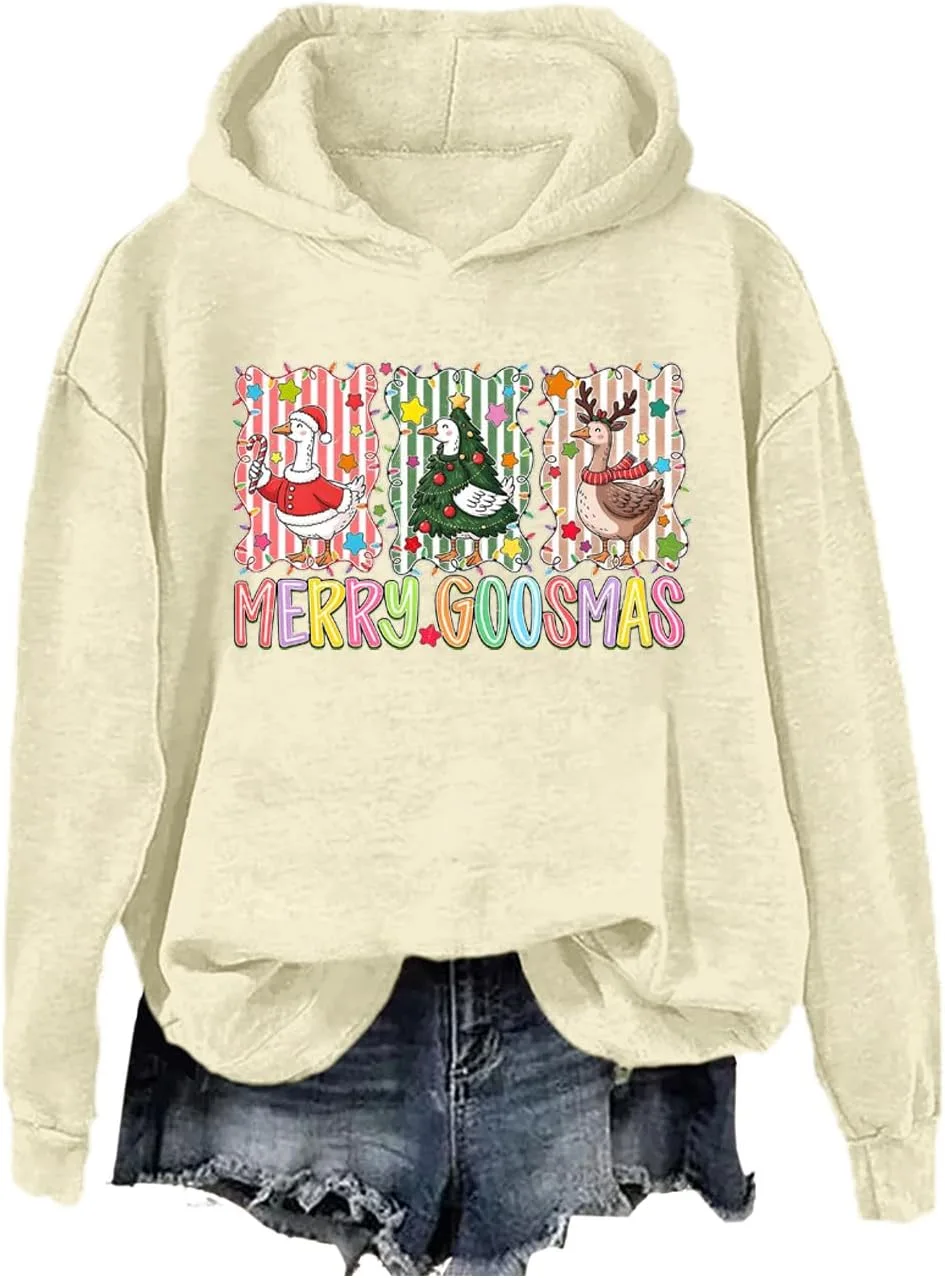 

Толстовка Merry Goose с рождественским принтом SIMJEW