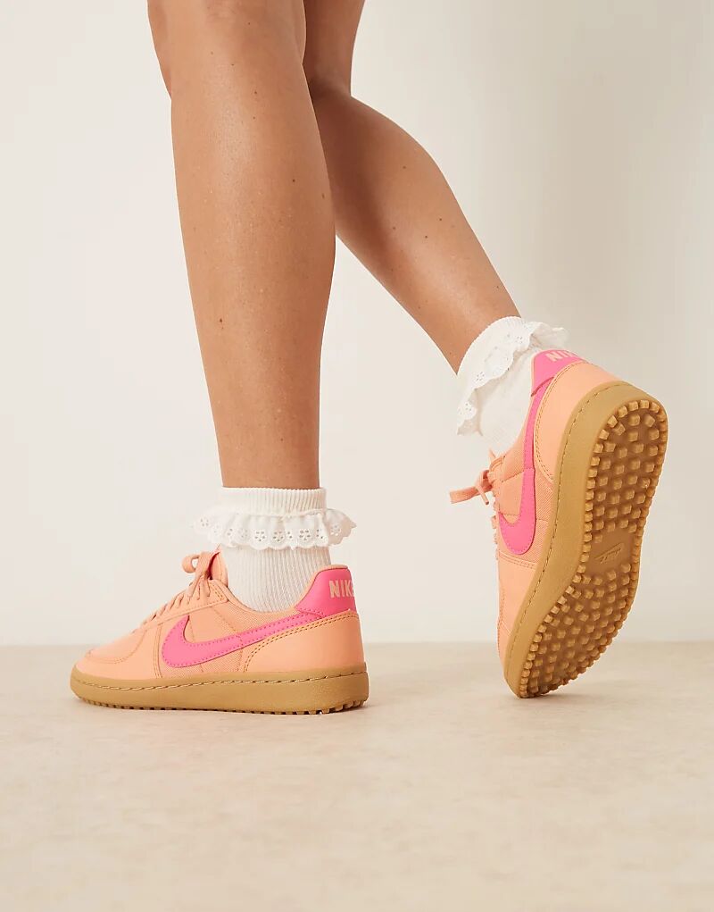 Кроссовки Nike Field General оранжевого и розового цветов