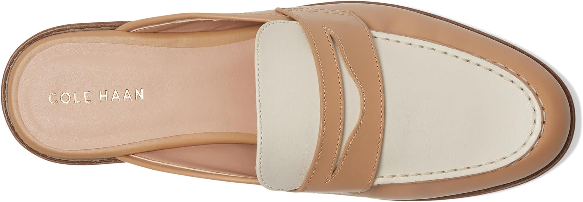Лоферы Cole Haan Stassi Penny Mule, цвет Tuscan Sand/Ivory Leather — фото 2