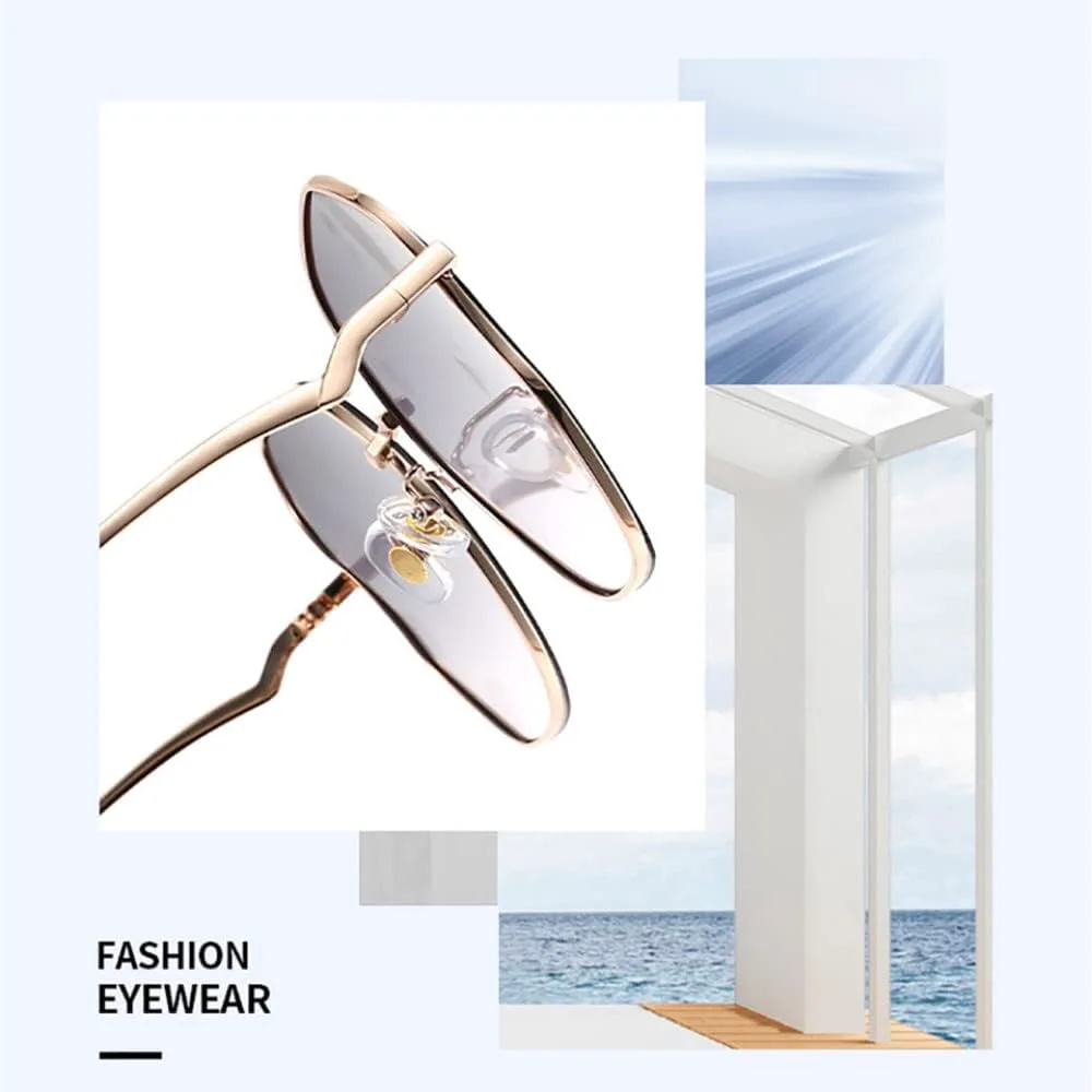 

MUTYNE Роскошные солнцезащитные очки для женщин, модные очки с градиентными линзами из нейлона, защита от УФ-излучения UV400, женские очки, Gradient Pink