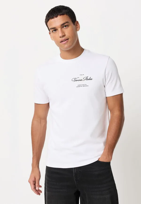 Комплект из 3 футболок с графическим принтом, облегающего кроя. Next, Black White Grey Embroidered — фото 2