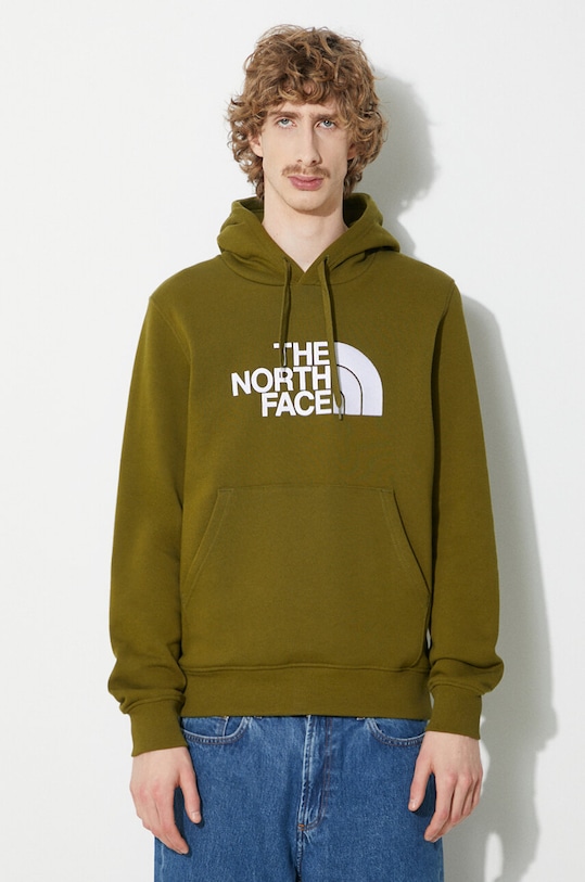 

Хлопковая толстовка M Drew Peak Pullover Hoodie The North Face, зеленый