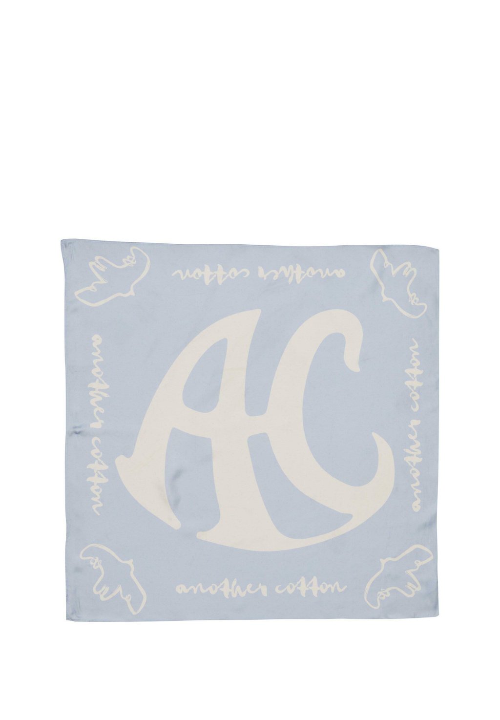 

Шарф LETTERING Another Cotton Lab, синий