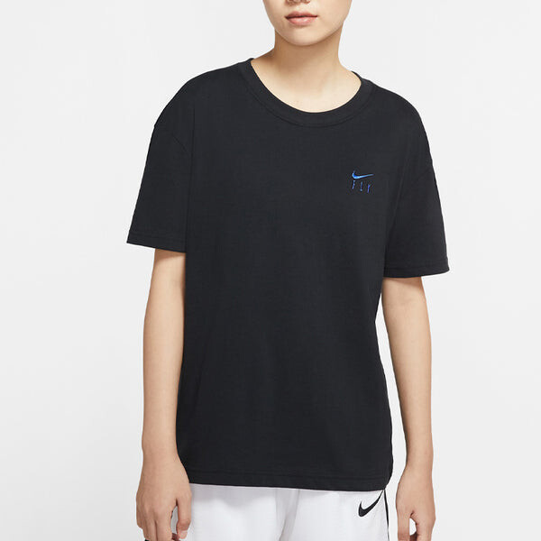 Футболка dri fit баскетбольные с коротким рукавом Nike, черный — фото 4
