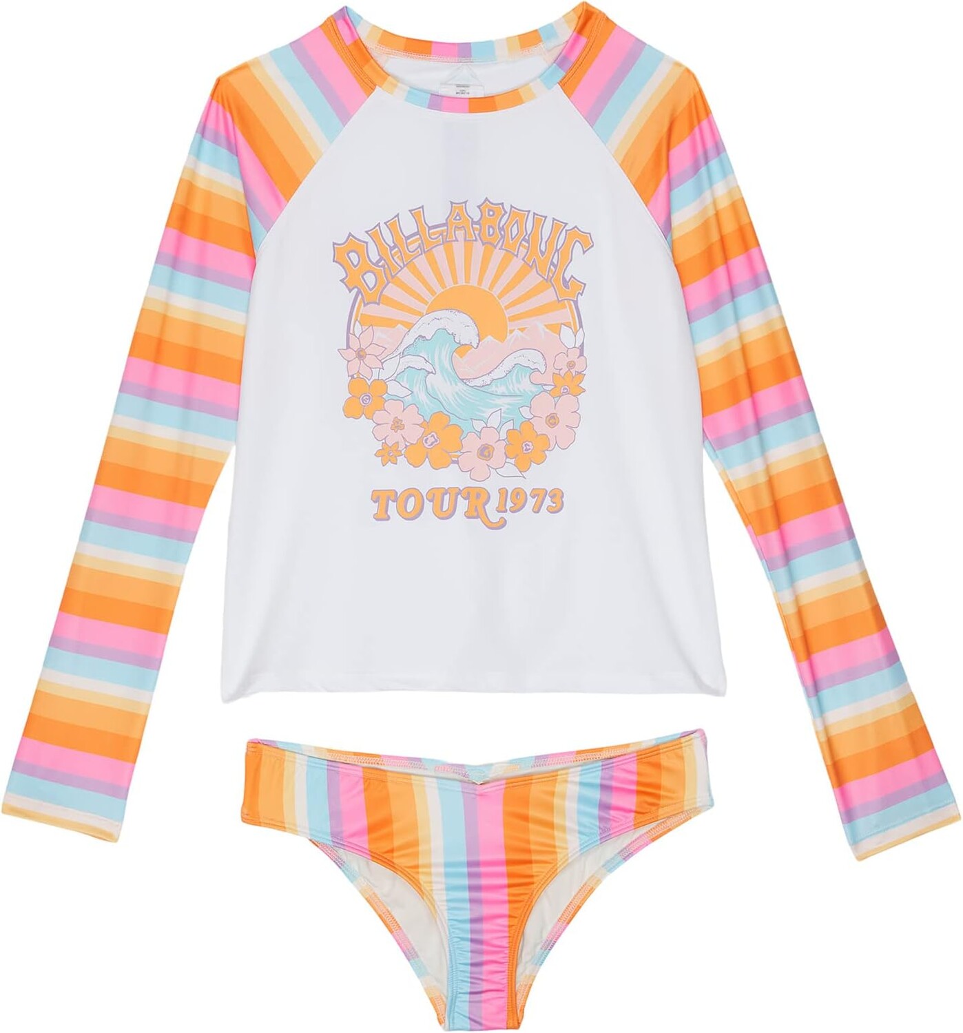 

Купальник Billabong Kids On The Bright Side Rashguard Set, разноцветный