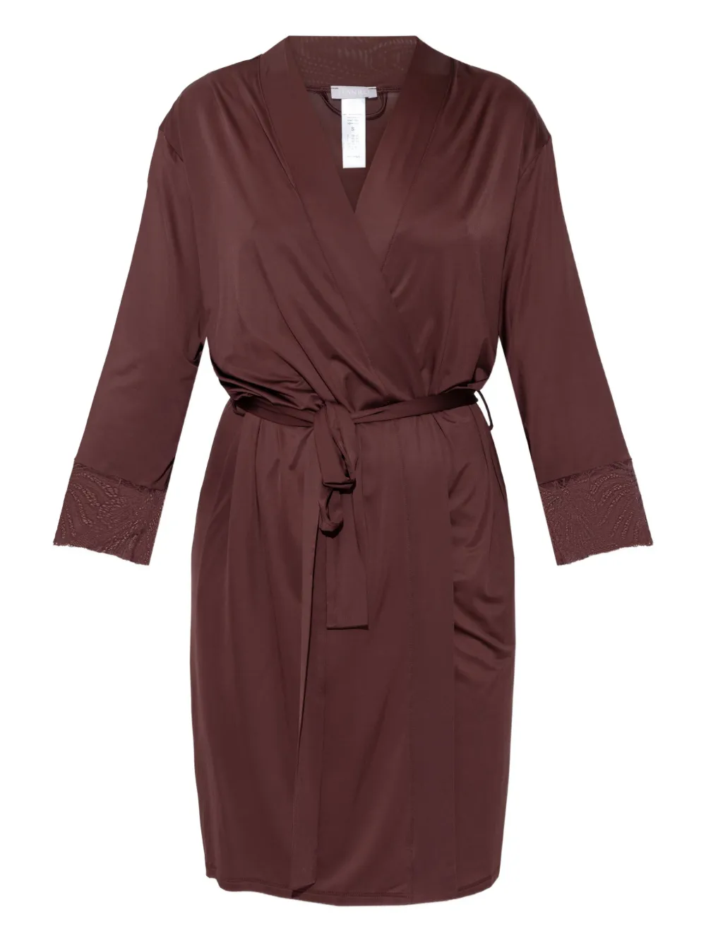 

Халат Lilith с кружевной отделкой Hanro, коричневый