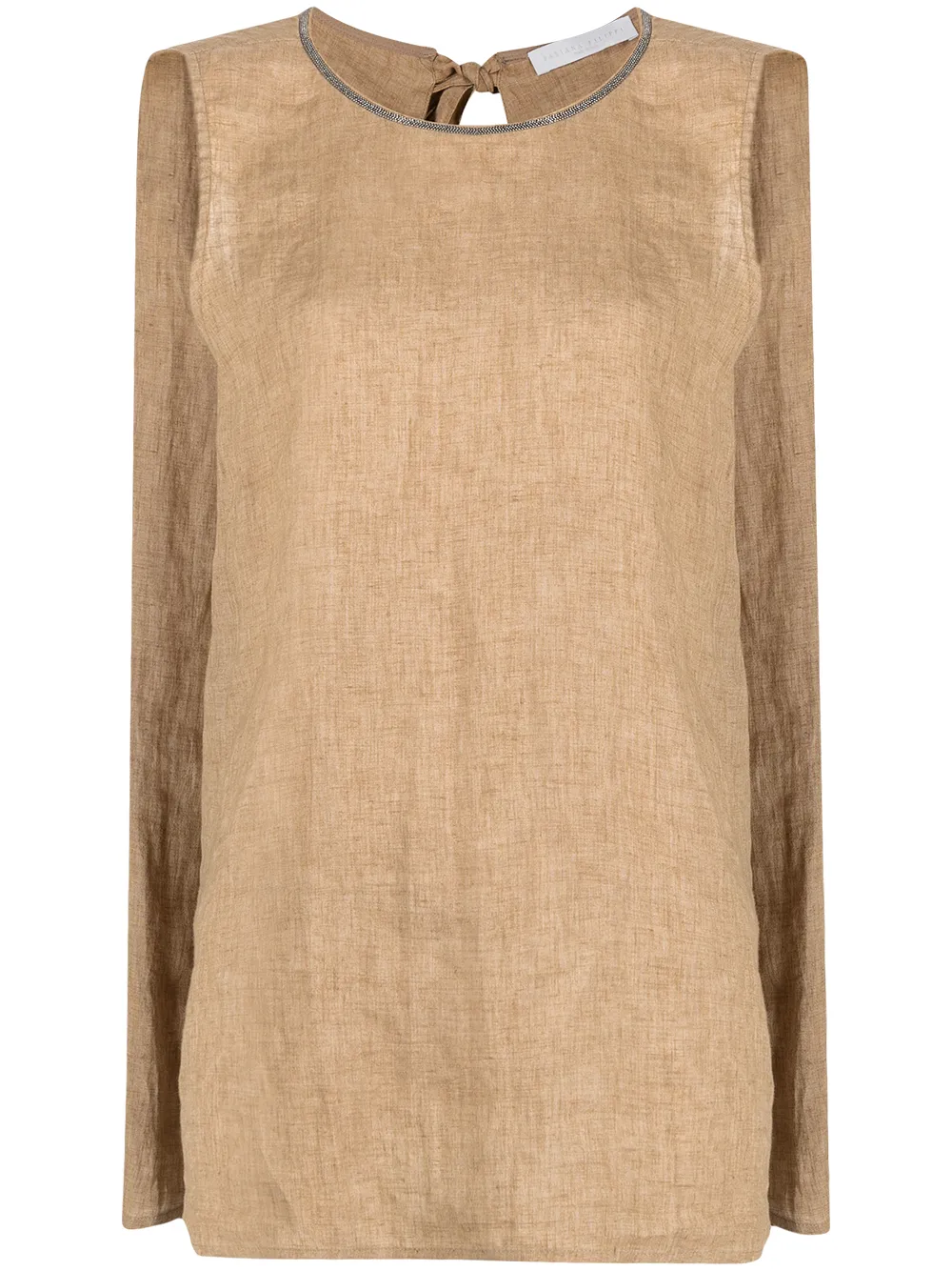 

Блузка без рукавов Fabiana Filippi, коричневый