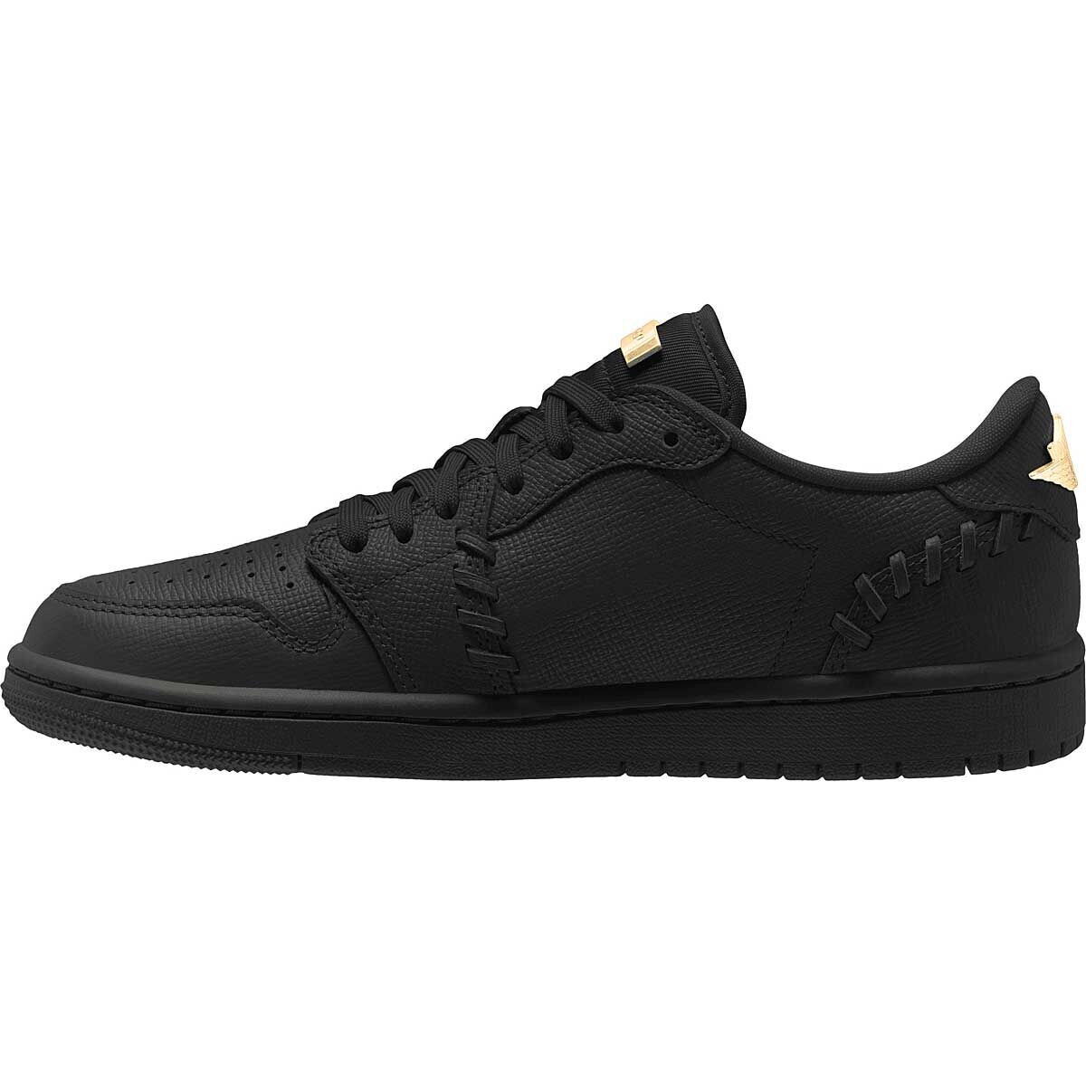 Кроссовки WMNS Air Jordan 1 ММ Low, цвет Schwarz/Metallic Gold — фото 2