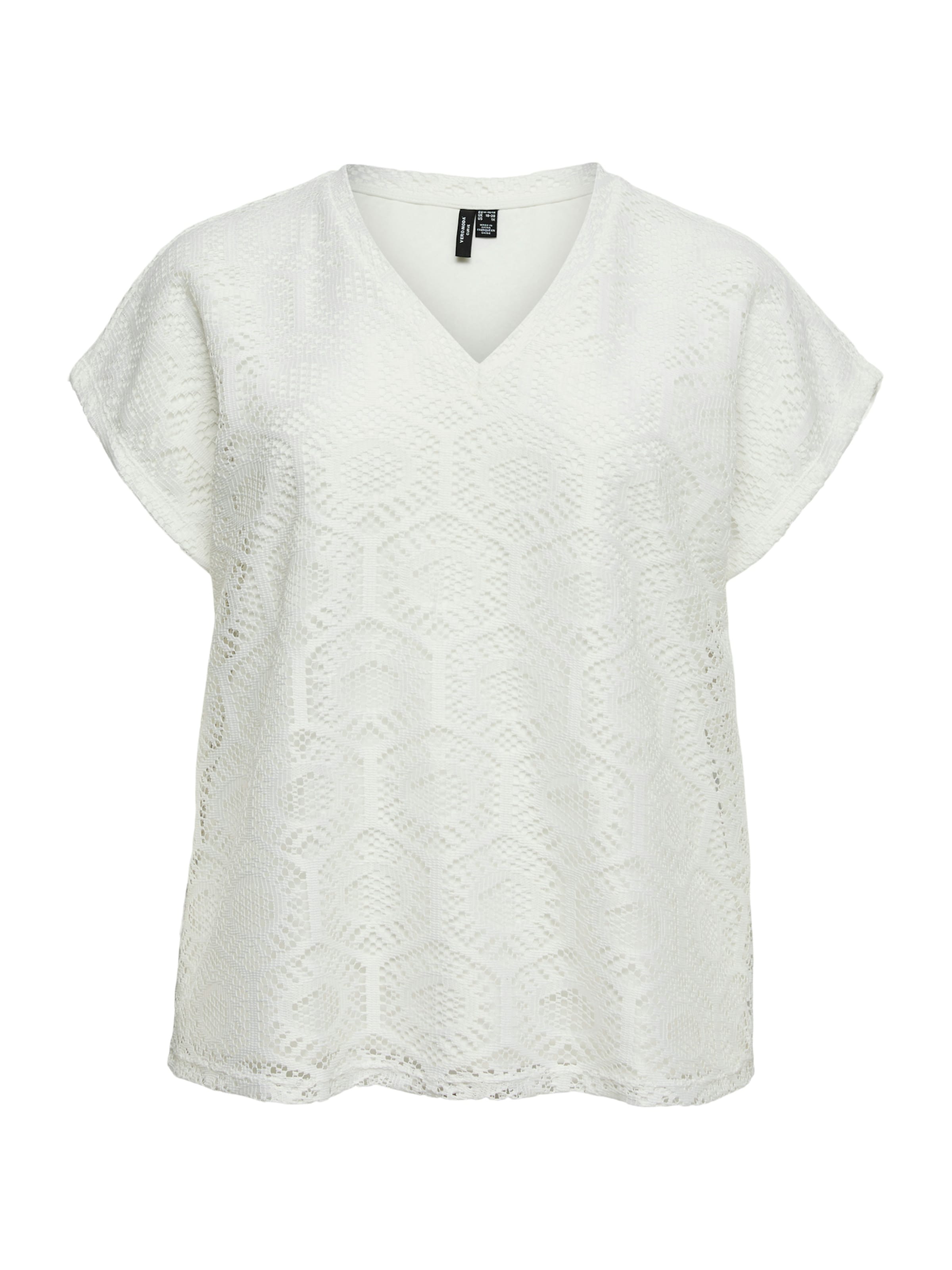 

Vero Moda Curve Футболка 'VMCIRIS' в белом цвете