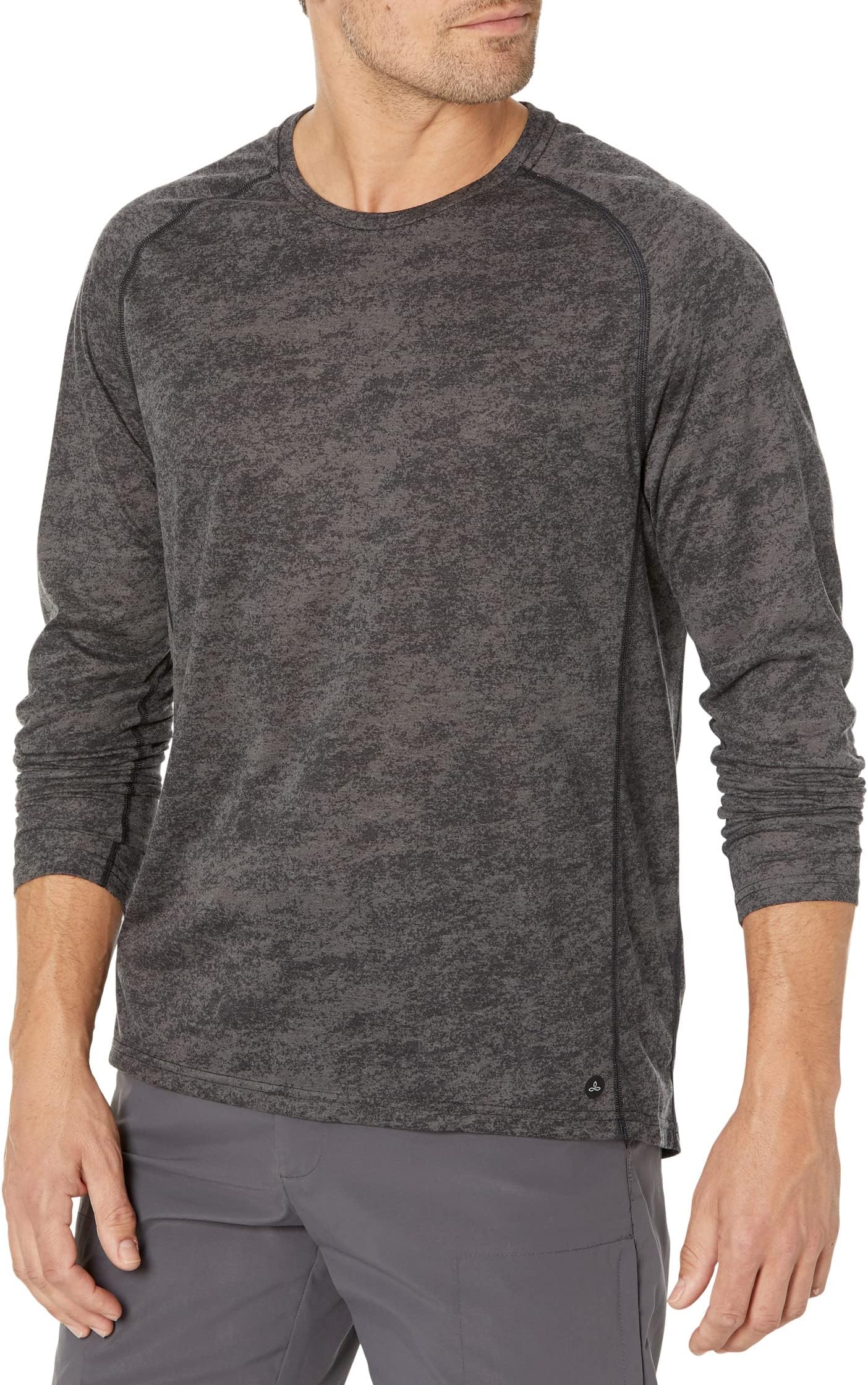 

Футболка Prana Mission Trails Long Sleeve Tee Standard Fit, цвет Black Sandblast