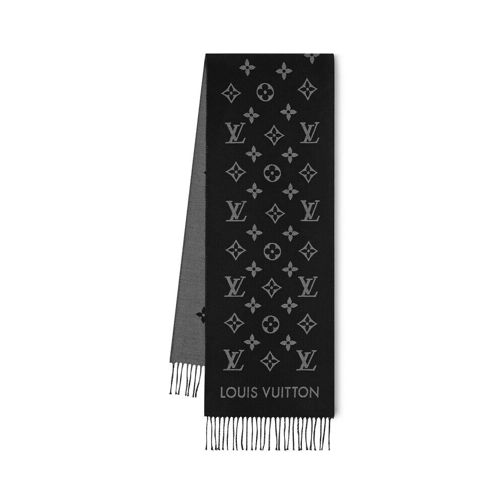 

Шарф с монограммой Louis Vuitton, черный