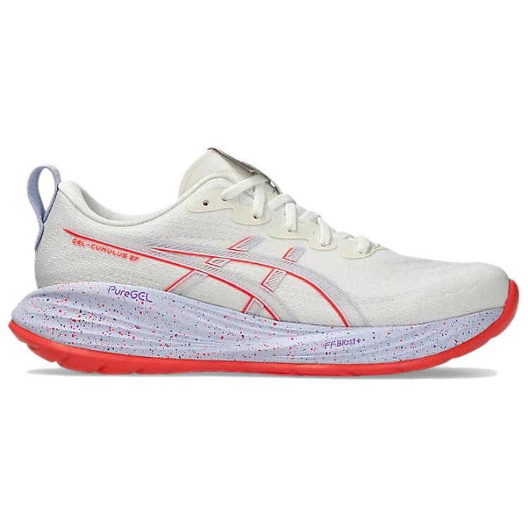 Мужские кроссовки Gel Cumulus 27 для бега на длинные дистанции и спринта ASICS, белый — фото 3