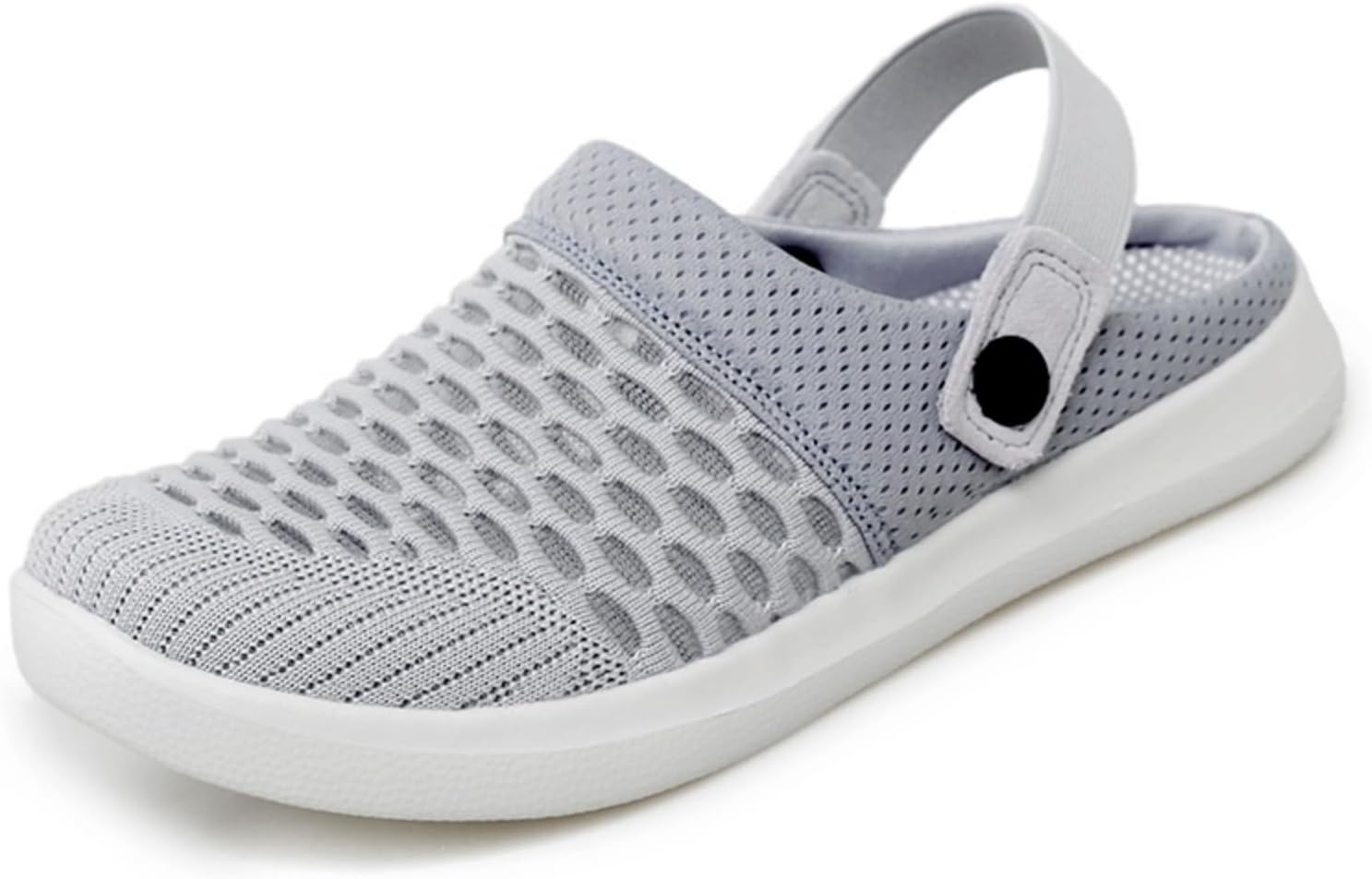 

Мужские и женские мюли и сабо, садовая обувь, дышащая сетка, прогулочные мюли, кроссовки, обувь с открытой пяткой, обувь без застежки, противоскользящие пляжные сандалии, унисекс Kvotuu, серый