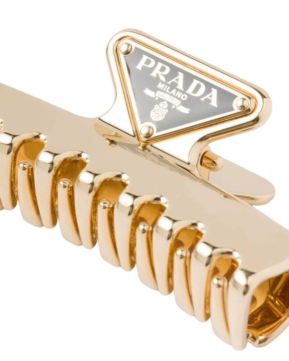 Металлическая заколка для волос PRADA FW25 «Золотой» 1IF103-2BA6-F0056 — фото 2