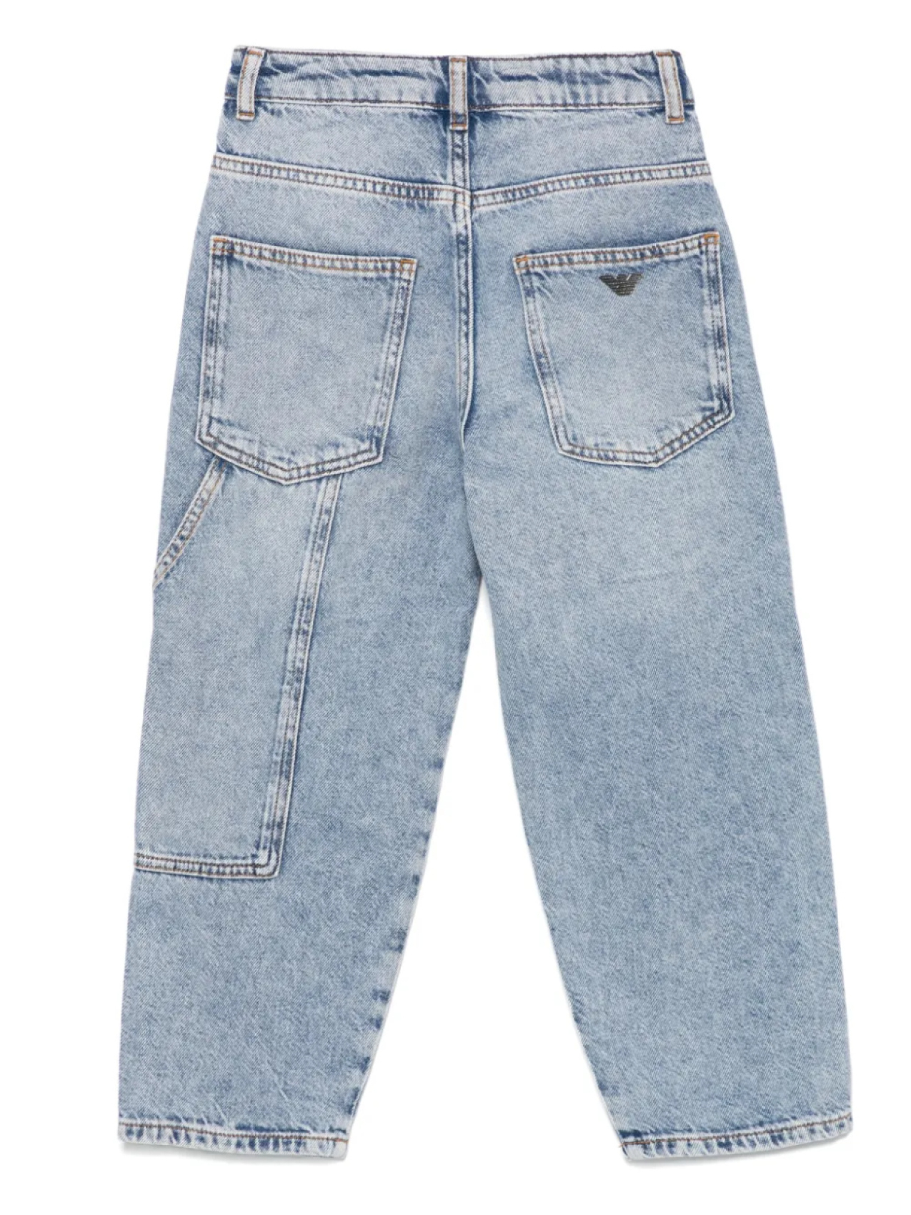 Джинсы Emporio Armani Kids с зауженными штанинами, синий — фото 2