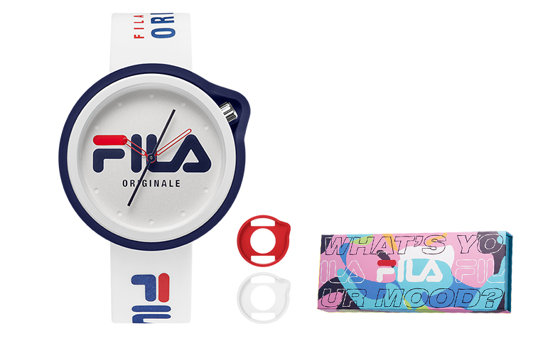 

FILA Часы Wrist Watch Quartz Movement Silicone Strap White Dial Unisex, White