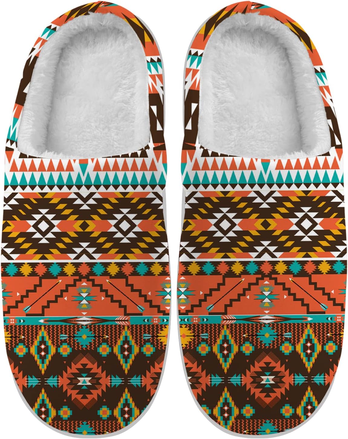 

Тапочки Ciadoon Aztec для женщин и мужчин, домашние тапочки, слипоны, с эффектом памяти, пушистые тапочки, зимние сандалии, обувь, подарки, коричневый