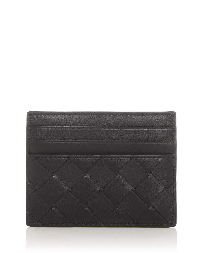 

Картхолдер из кожи Intrecciato Bottega Veneta, черный