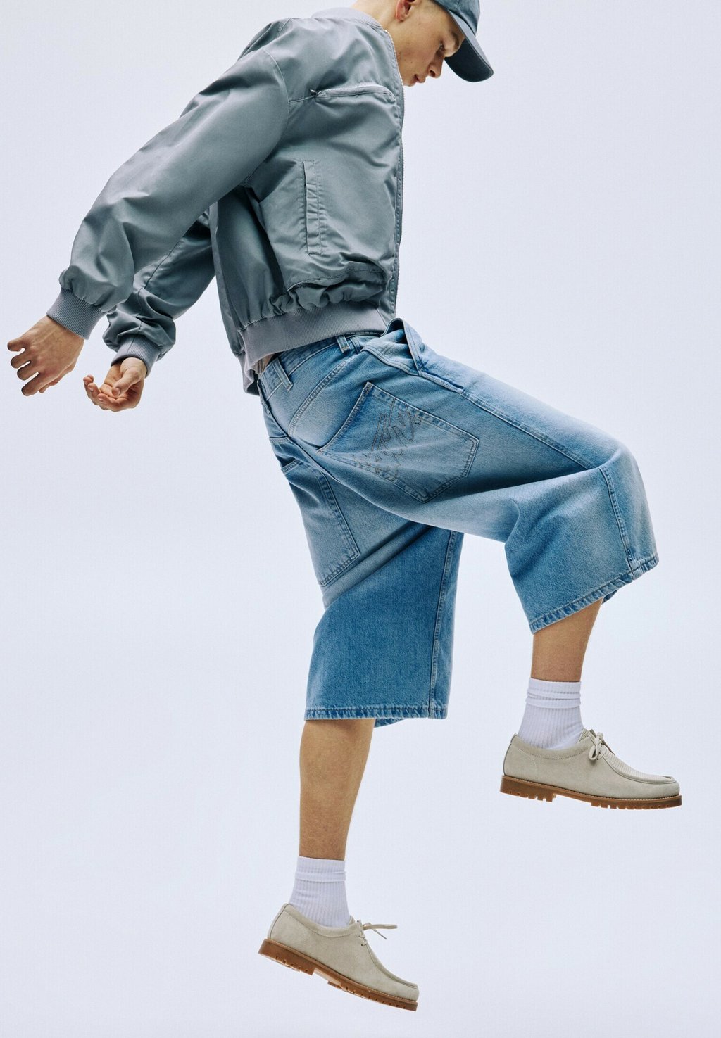

Повседневные туфли на шнуровке PULL&BEAR, бежевый