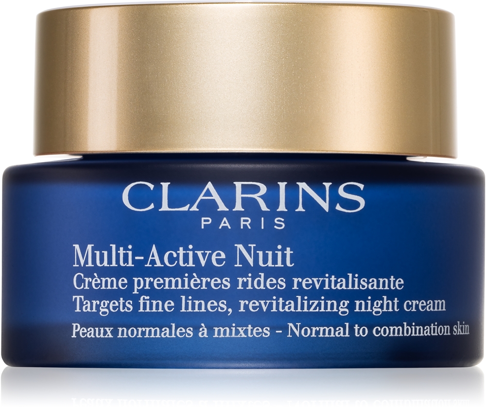 

Мультиактивный ночной освежающий увлажняющий крем от мелких морщин для нормальной и комбинированной кожи Clarins, 50 мл