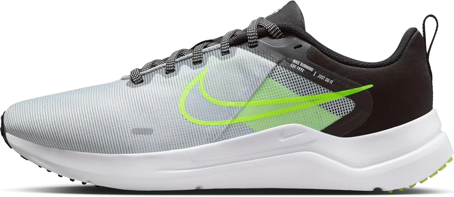 Мужские кроссовки Nike Downshifter 12, Wolf Grey White Black Volt