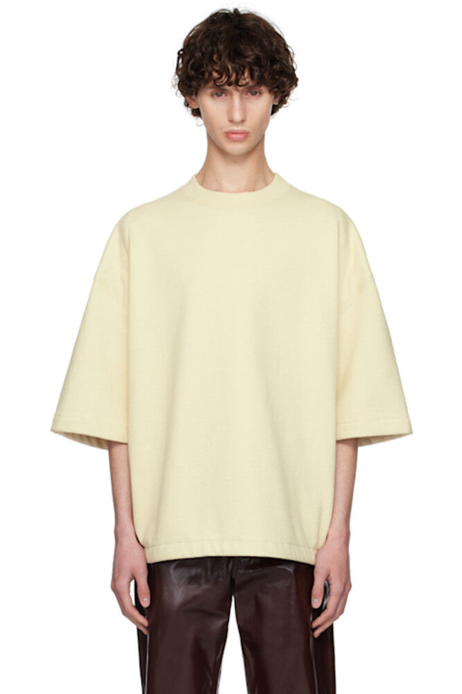 

Желтая футболка с подкладкой на плечах Jil Sander
