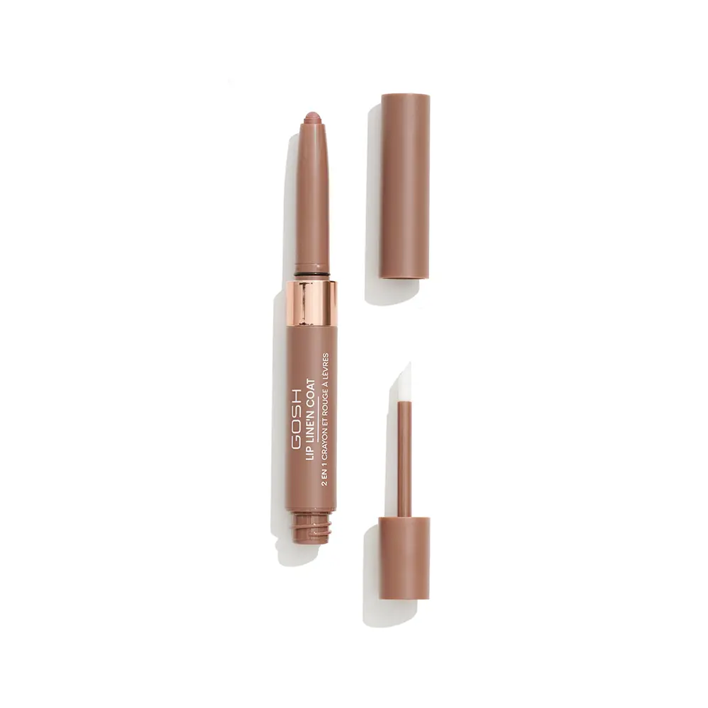 Помада для губ Lip line’n coat labial 2 en 1 Gosh, цвет 003-Soft Bougat, 2 мл. — фото 2