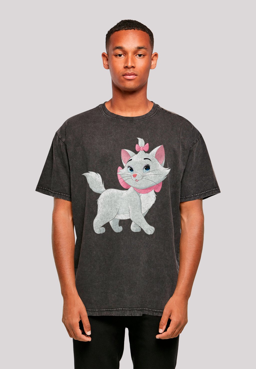 

Футболка с принтом ARISTOCATS MARIE BEAUTY CAT F4NT4STIC, черный