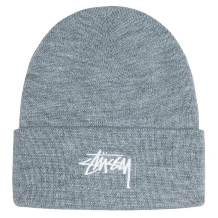 

Stussy Манжетная шапка бини, Gray